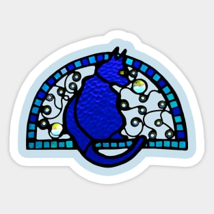 Kitty in the sky with diamonds Sticker